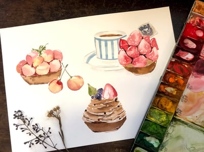 輕水彩課：沖繩港川區的菓子店（甜點篇）5