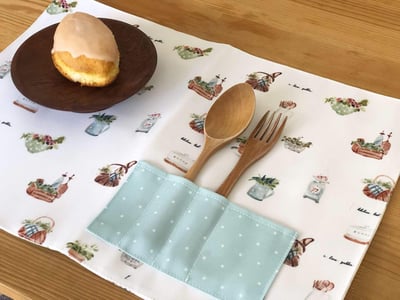 水彩跳上生活小物—水彩日常：畫筆／餐具袋（墊）｜Ariselin Design 水彩課｜2