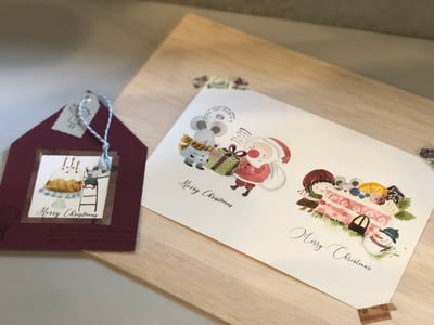 到小老鼠家過聖誕｜Ariselin Design 水彩課｜4