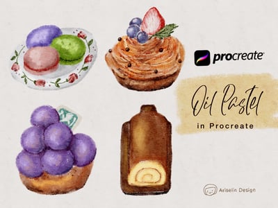 iPad畫畫課：用 Procreate 來畫粉臘筆畫｜Ariselin Design 線上課程｜4