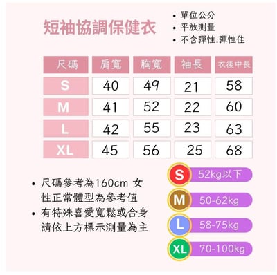 短袖協調保健衣2