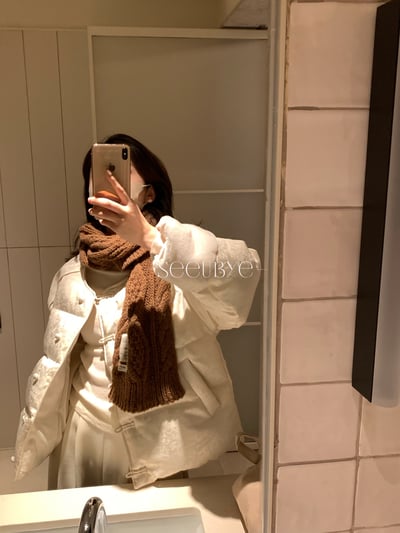 新中式清冷羽絨外套1