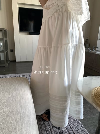 蕾絲白月光傘裙9