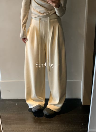 羊絨闊腿褲｜400g厚度3