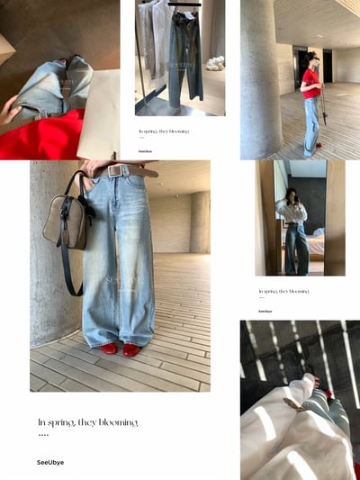 時髦小細亮片牛仔褲8