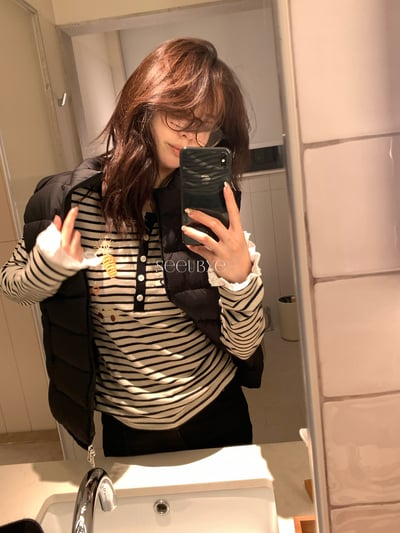 歐貨刺繡條紋拼蕾絲9