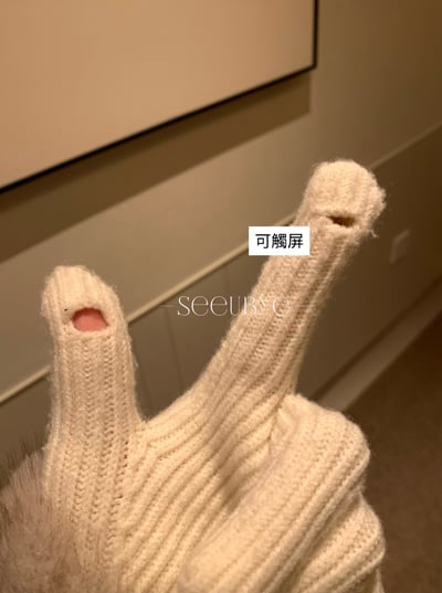 可觸屏針織手套8