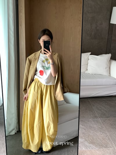 小花花（短款）純棉tee1