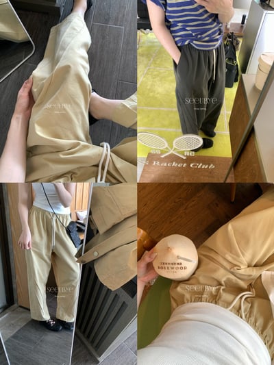 細繩九分蘿蔔褲鬆弛有tonality2