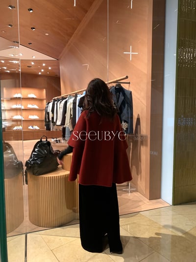 黑標|新年紅毛領furcollar雙面大衣5