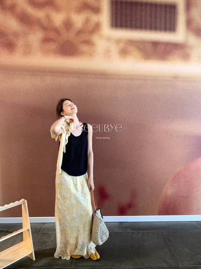 好春的黃花花裙1