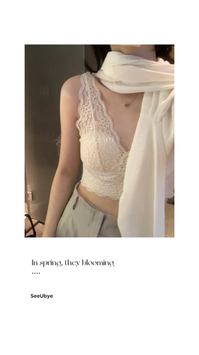 內搭的神！蕾絲bra很點睛這件！5