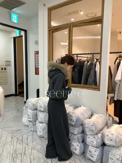 冬天必買｜真毛領加絨舒服衛衣套裝6