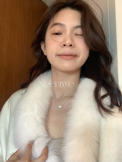 開口真貝珠項鍊｜925純銀超重工1