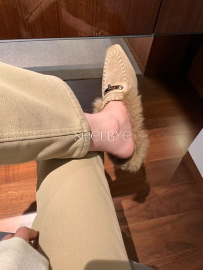 水貂毛毛穆勒鞋8