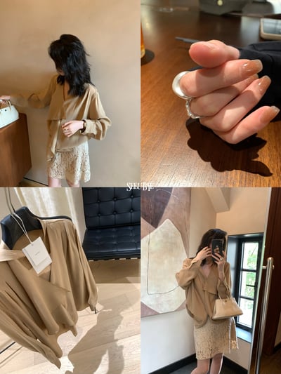 法式掛脖v領襯衫2