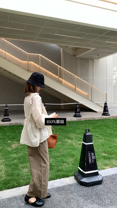 橄欖綠八分直筒褲3