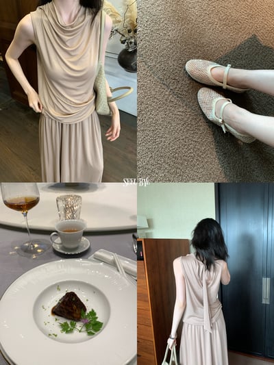 藕粉色系袋上衣2