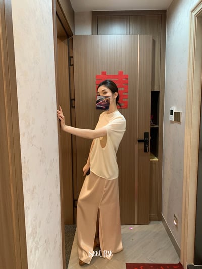 乳白蝙蝠袖斗篷上衣5