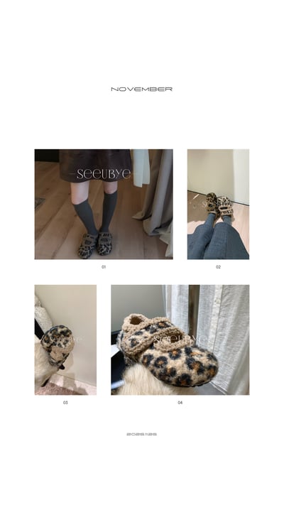 Leopard豹紋奶奶鞋2