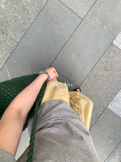 一條亞麻奶黃神褲5