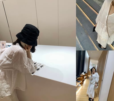 100%薴麻後綁帶襯衫（高貨）2