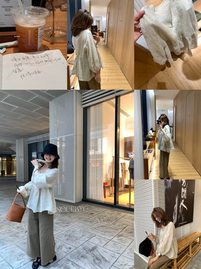 100%薴麻後綁帶襯衫（高貨）3