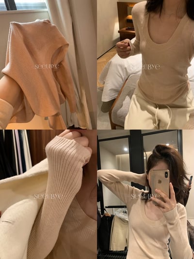 六色大U羊絨針織（領口特別顯瘦）8