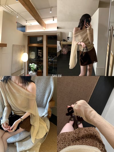 貴貨｜高訂柔光紗披肩小衫2
