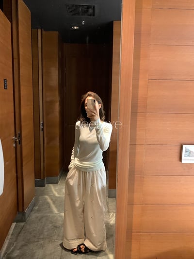 蕾絲chilly闊腿褲！好清冷啊～4