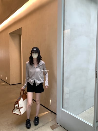 360度牛仔高腰小黑褲5