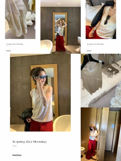 亞麻knitwear背心｜最愛穿的料子2