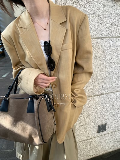 亞麻天絲外套kochi的感覺7