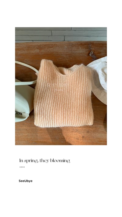 黑標｜薄棉羊毛軟糯開春毛衫 這個粉調超美8