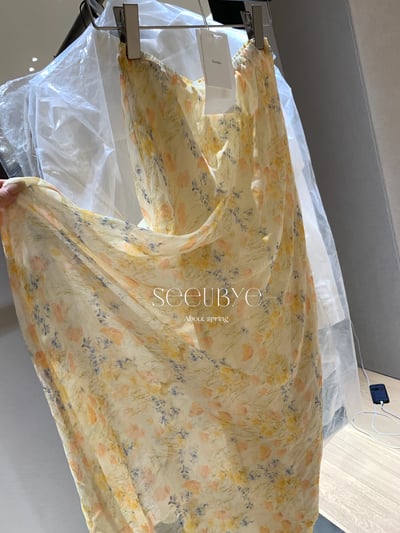 好春的黃花花裙5