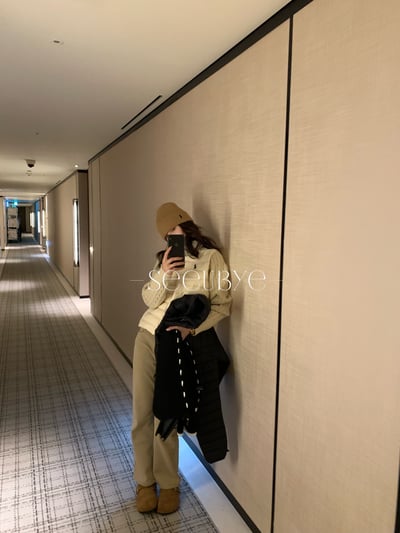 一直很想出的卡其色加絨九分褲4