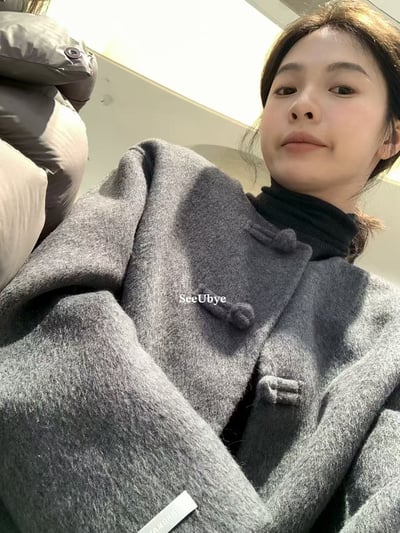 70%羊毛雙面手工盤口大衣7