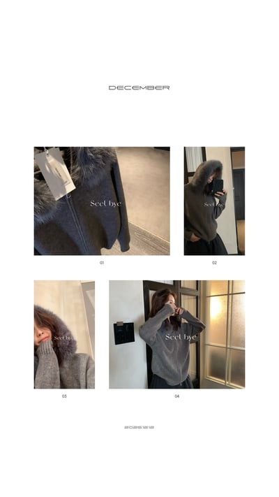 太愛這件！毛領（可拆）連帽拉鍊毛衣7