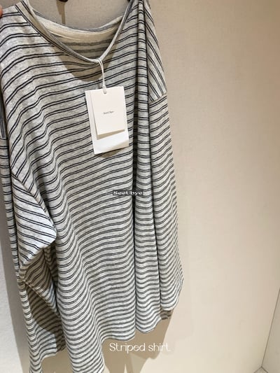 貴貴料子條紋長袖tee6
