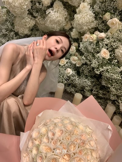 天絲飄飄群｜求婚 燭光約會藕粉長裙1