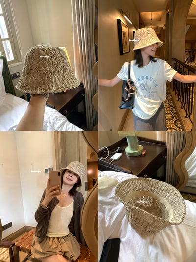 自帶柔焦美膚濾鏡漁夫帽2