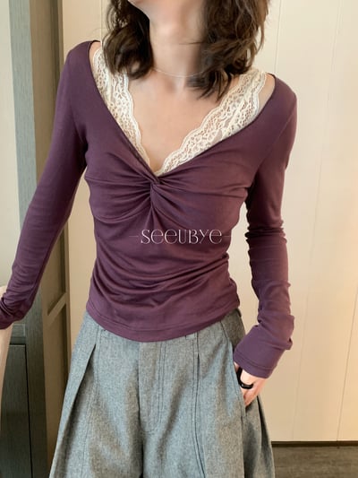 好慾的這件｜棉羊毛顯身板好美的仙仙上衣1