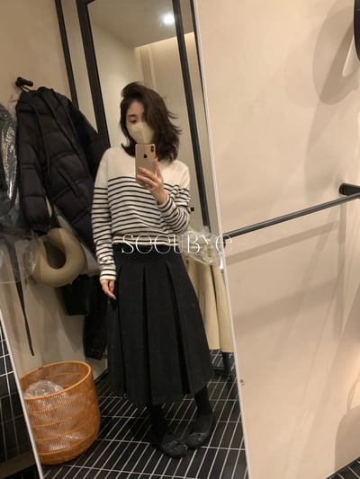 太韓了這件！羊毛條紋毛衣7