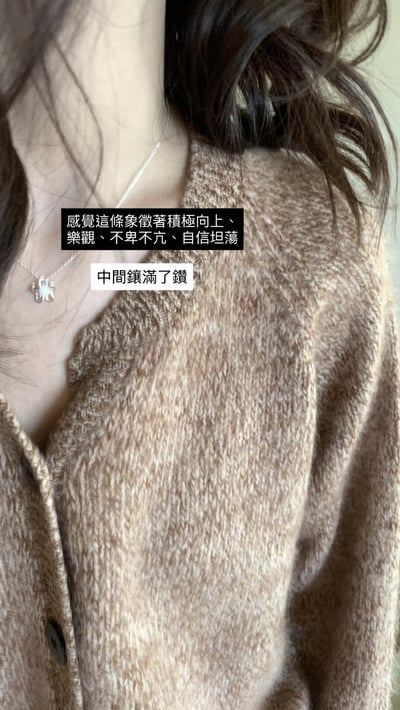 Sunflower滿鑽925純銀韓國項鍊2