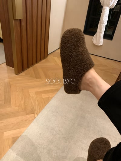 跟高5cm勃肯毛毛鞋（內裏加絨）4