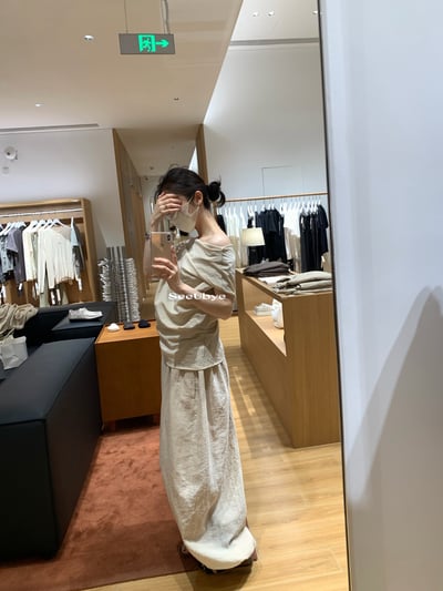 私服一字肩套裝（穿無肩帶bra)9