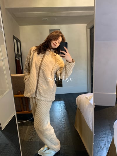 可以外穿｜毛絨絨家居服（蓄熱保暖）1