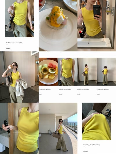 6色純棉紙片（遮副乳）工字背心2