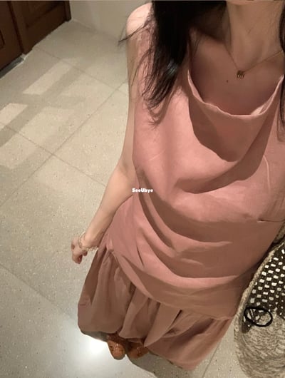 法式乾枯玫瑰連身裙5