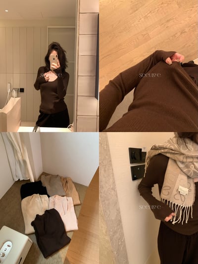 六色大U羊絨針織（領口特別顯瘦）1